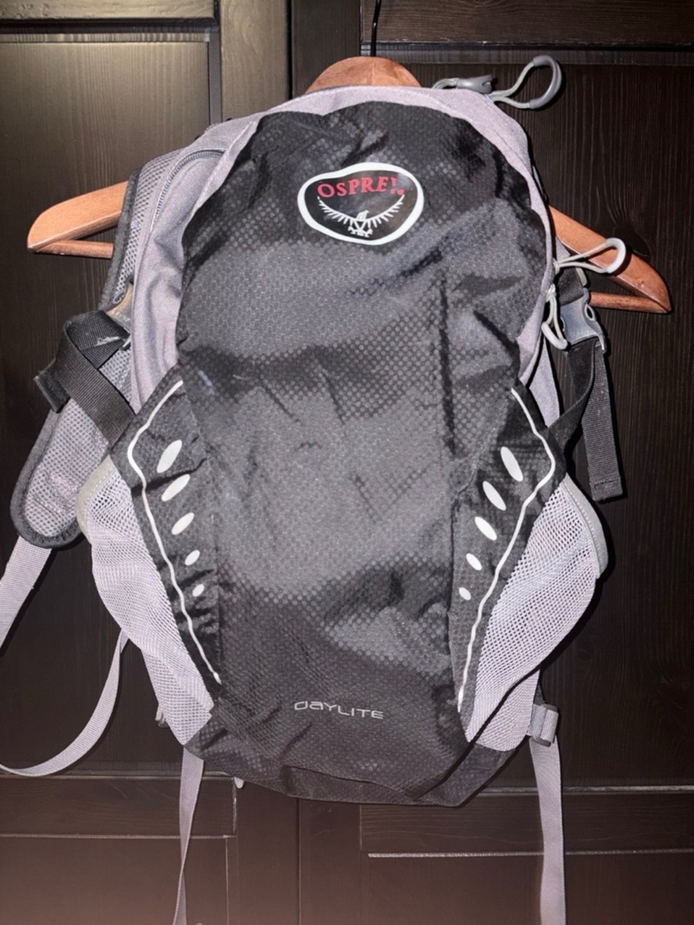 OSPREY Black and Gray Daypack Backpack